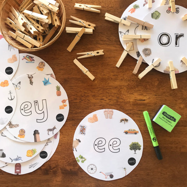 Digraph Sound Picture Wheels | classroomHQ
