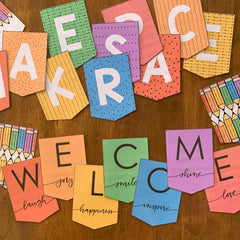 RETRO RAINBOW Bunting Pack