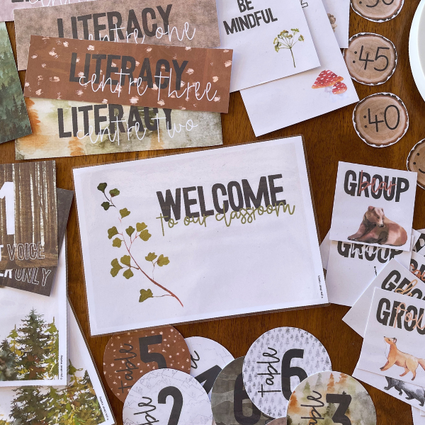 INTO THE WOODS Classroom Labels + Signs | you clever monkey