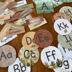 Woodland Word Wall Pack | Editable Forest Theme Sight Word Wall Cards & Alphabet Headers | INTO THE WOODS