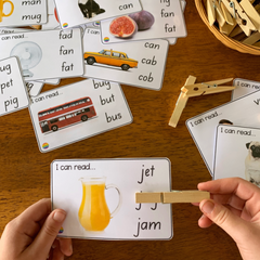 CVC Word I Can Read Cards