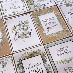 BOTANICA Affirmation Posters | Neutral Botanical Classroom Decor