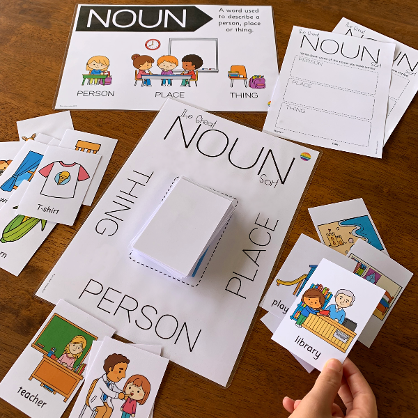 Noun Sorting Pack - classroom HQ