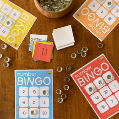 K-2 Math Bingo Game - Identifying Numbers 0 to 20 - Developing Number Sense