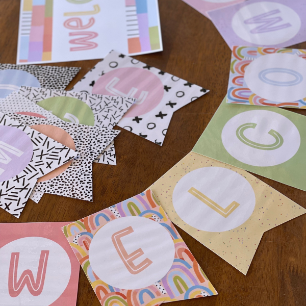 OVER THE RAINBOW Classroom Bunting Pack | you clever monkey