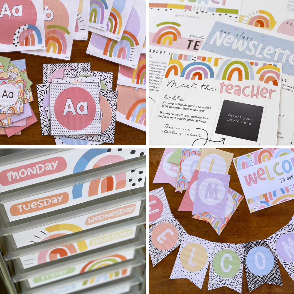 OVER THE RAINBOW Classroom Decor BUNDLE over-the-rainbow-classroom-decor-bundle