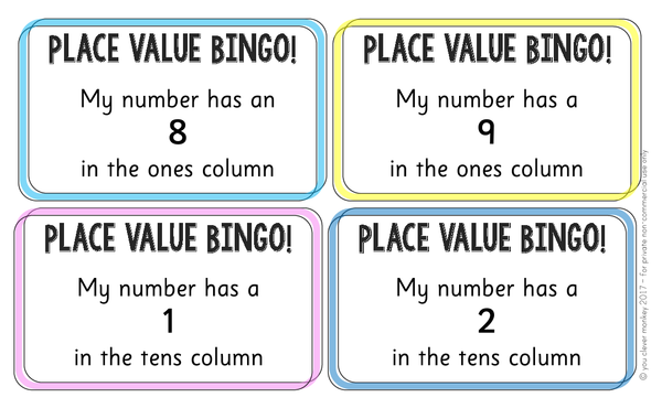 Place Value BINGO - Tens and Ones