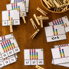 Place Value Clip Cards - Partitioning Numbers 11-100