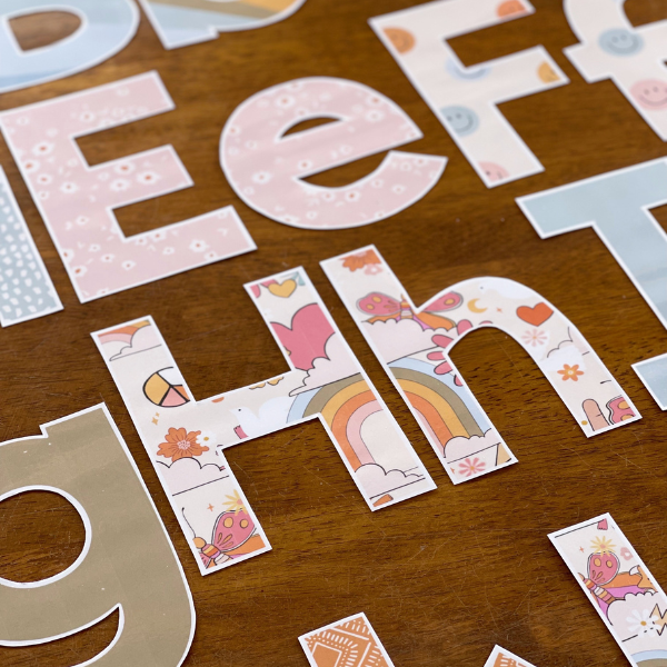 Classogram Lettering RETRO REWIND Classroom Lettering - classroom HQ