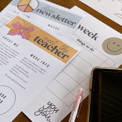 RETRO REWIND Meet The Teacher + Class Newsletter Templates | Retro Classroom
