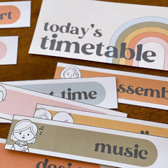 RETRO REWIND Classroom Timetable Pack