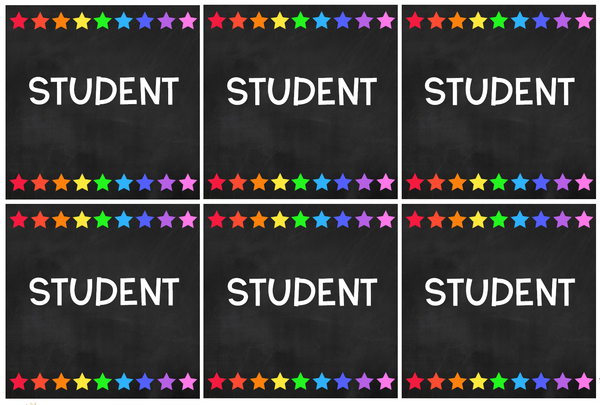 RAINBOW STAR Editable Classroom Labels + Signs