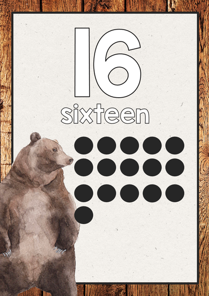 Woodland Forest INTO THE WOODS Number Posters 0-30 | you clever monkey