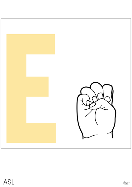 Sign Language Pastel Alphabet Posters - American Sign Language and Auslan | you clever monkey