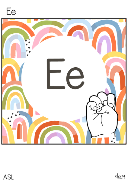 OVER THE RAINBOW Alphabet Posters  | you clever monkey