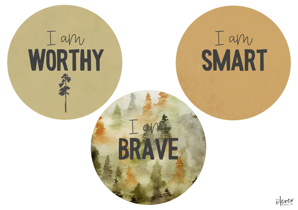 Woodland Forest INTO THE WOODS Affirmation Station Pack | you clever monkey