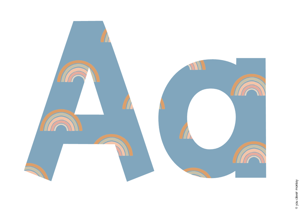 BOHO RAINBOW Lettering Pack