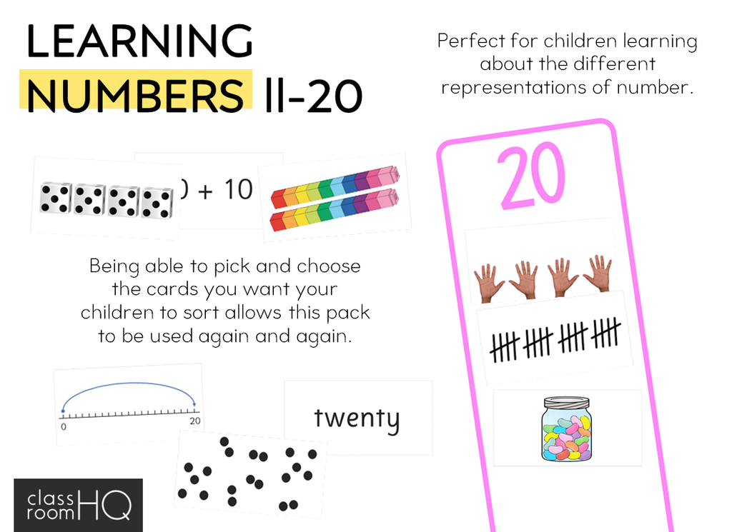Number Sorting Mats 11 20 Classroom HQ Number sorting mats 11 20 classroom hq
