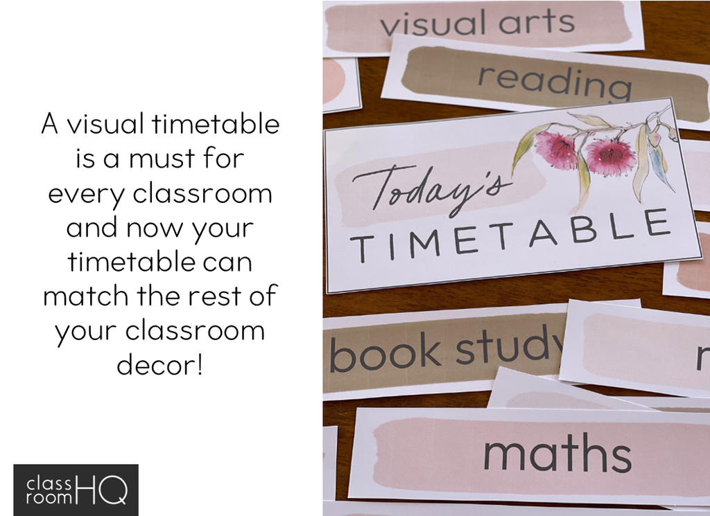 Modren Timetable MODERN AUSSIE Classroom Timetable Pack - classroom HQ
