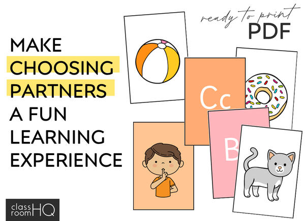 Pick A Partner - Beginning Sounds Partner Cards