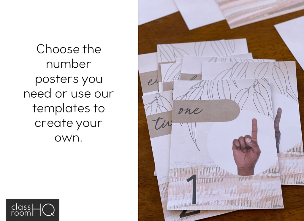 MODERN AUSSIE Number Posters Classroom HQ modern-aussie-number-posters-classroom-hq