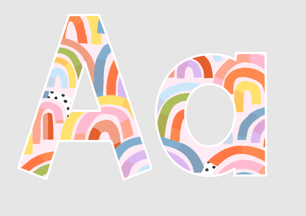 OVER THE RAINBOW Lettering Pack
