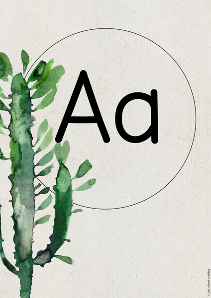 CACTUS Alphabet Posters | you clever monkey