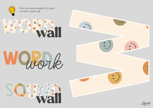 RETRO REWIND Word Wall Pack