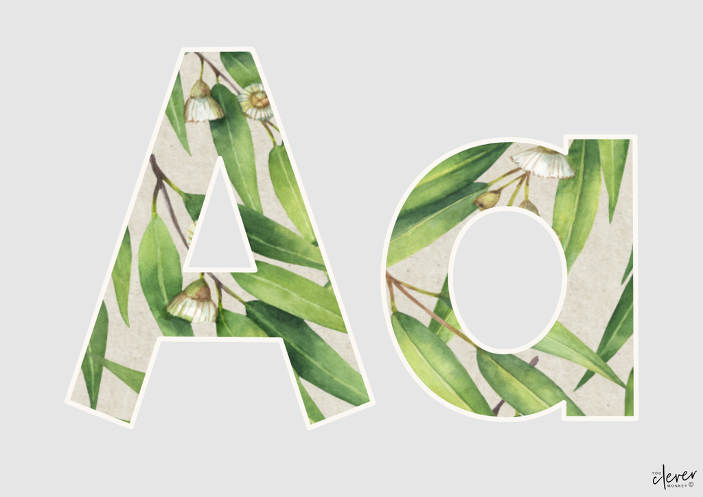 Or Lettering Color:green Green Lettering Display