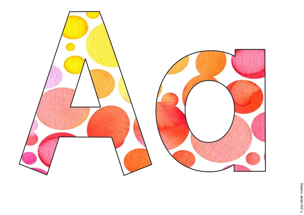 Watercolour Display Lettering WATERCOLOUR PAINT Bulletin Board Lettering Pack - classroom HQ