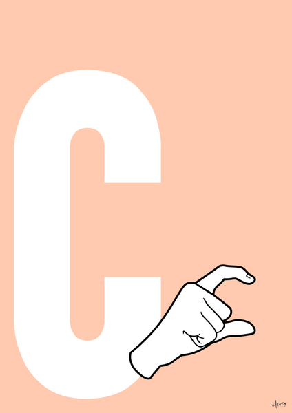 Sign Language Pastel Alphabet Posters - American Sign Language and Auslan | you clever monkey