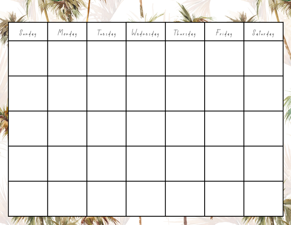 Desert BOHO OASIS Classroom Calendar | you clever monkey