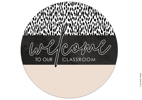 B+W NEUTRALS Classroom Door and Bulletin Board Display | you clever monkey