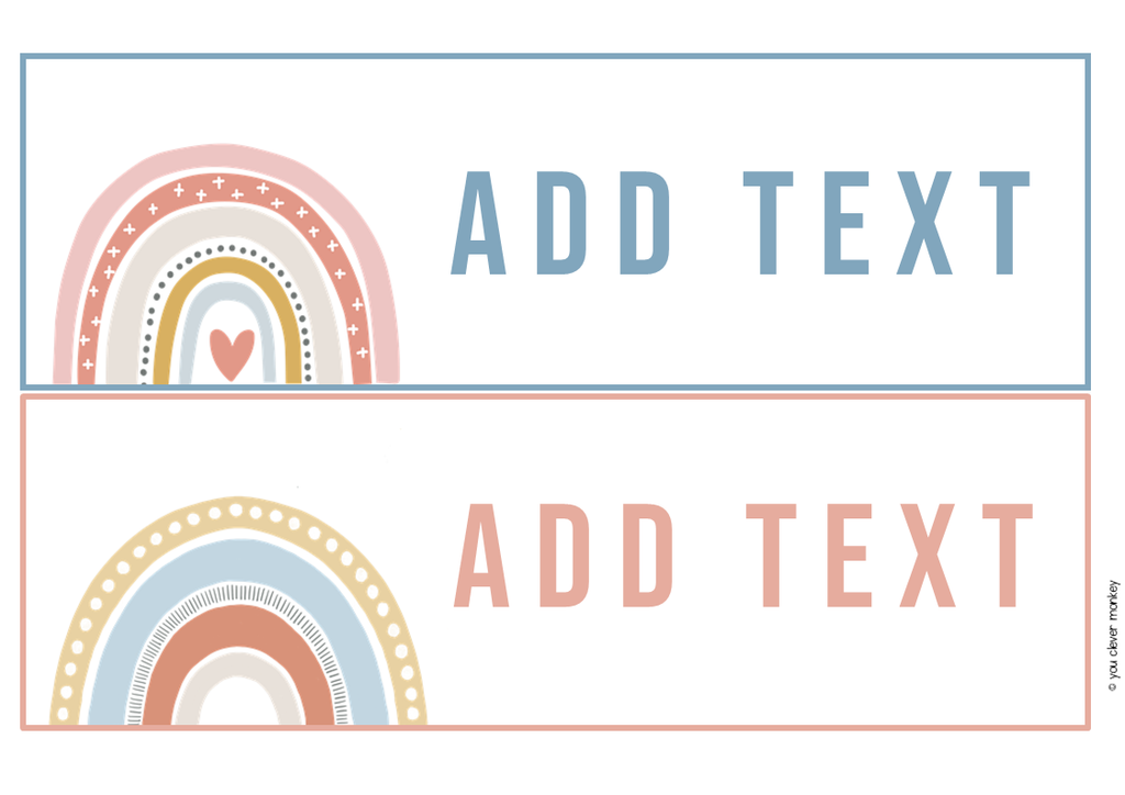 BOHO RAINBOW Classroom Labels + Signs Pack boho-rainbow-classroom-labels-signs-pack