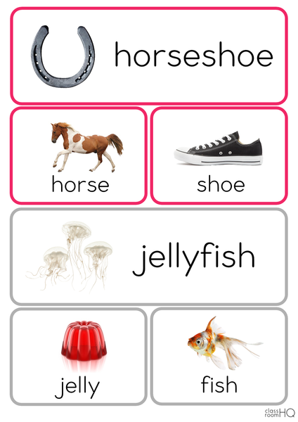Compound Word Sorting Cards | classroomHQ