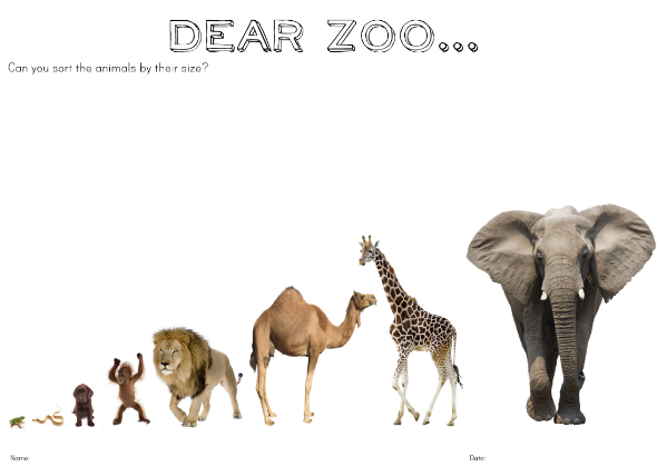 'Dear Zoo' Activity Pack