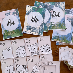 TROPICAL COAST Alphabet Posters + ASL and Auslan Posters