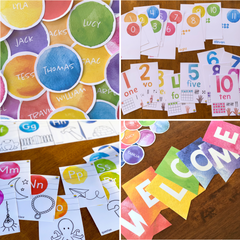 WATERCOLOUR PAINT Classroom Decor - Core Bundle