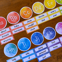 WATERCOLOUR PAINT Word Wall Pack
