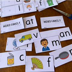 Word Family Short Vowel Sound Flip Books